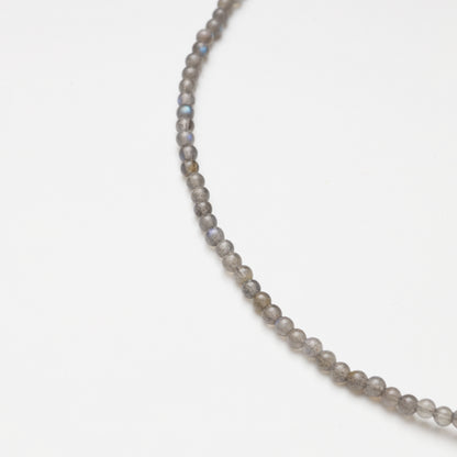 Grey Moonstone & Lapis Lazuli Necklace