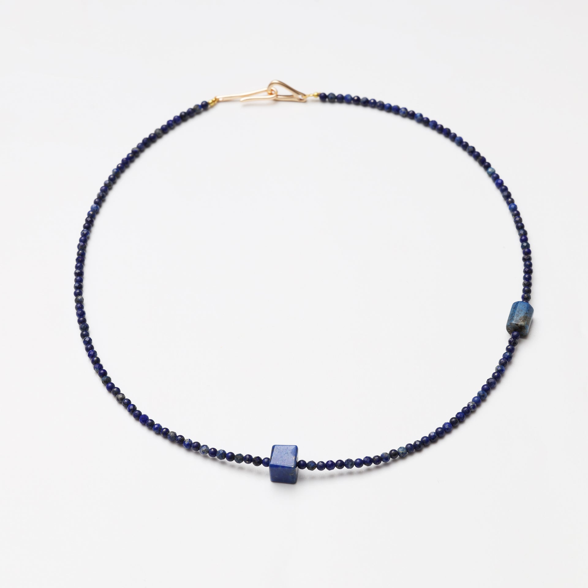 Faceted Lapis Lazuli Bead with Lapis Lazuli Accessories Necklace